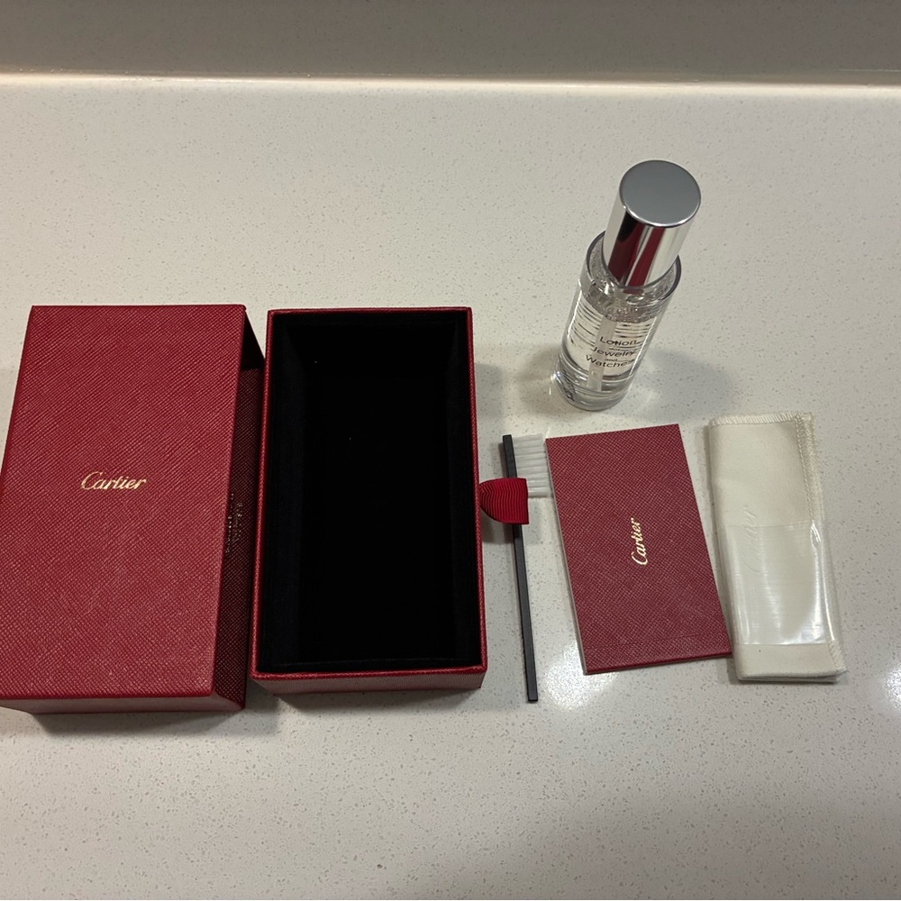 Cartier Watch and Jewelry Care and Cleaning Box